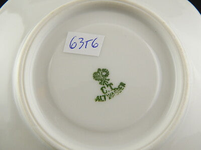 ANTICA TAZZINA CAFFE' TIELSCH ALTWASSER DECORO PERLACEO ORO ZECCHINO FINE 800 #