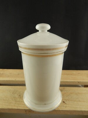 ANTICO VASO ALBARELLO FARMACIA CITRINO PORCELLANA BIANCA CORNUCOPIE IMPERO 800