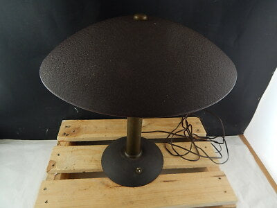 ANTICA ART DECO 1930 LAMPADA DA TAVOLO ART DECO OTTONE GOFFRATURA SIEMENS MILANO