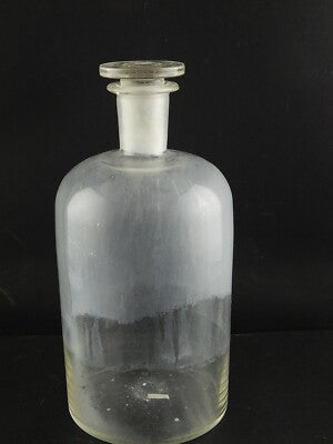ANTICA RARA GRANDE BOTTIGLIA FARMACIA LABORATORIO VETRO SOFFIATO ALTARE