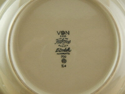 VINTAGE PIATTO FONDO CERAMICA RORSTRAND ELISABETH FAIENCE DIPINTO A MANO