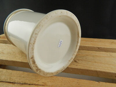 ANTICO VASO ALBARELLO FARMACIA CITRINO PORCELLANA BIANCA CORNUCOPIE IMPERO 800