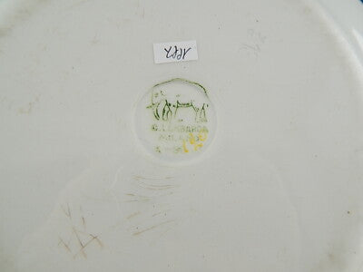 ANTICO RARO PIATTO FINE 800 CERAMICA LOMBARDA ELEFANTINO GHIRLANDA ROSELLINE