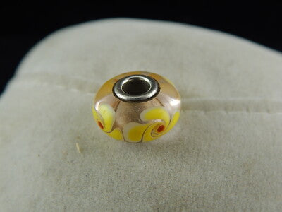 VINTAGE CIONDOLO CHARM TROLLBEADS VETRO DANISH COPENHAGEN DESIGN PRE 2000 #6