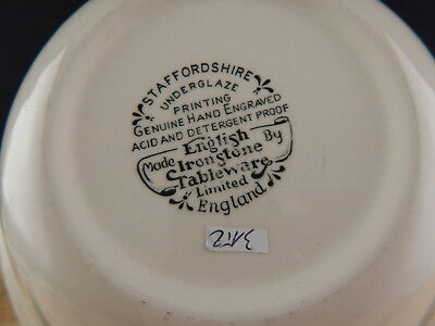 VINTAGE SERVIZIO MACEDONIA CERAMICA STAMPATA MANO ENGLISH IRONSTONE TABLEWARE