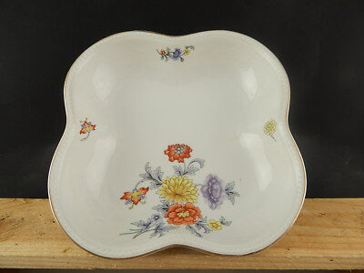 ANTICO SERVIZIO TAVOLA PIATTI PORCELLANA FREIBERG BAVARIA BOUQUET FIORI ESTIVI