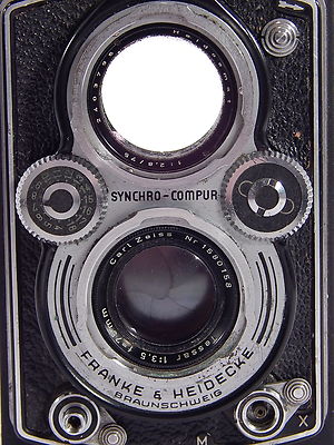 VINTAGE FRANKE & HEIDECKE BRAUNSCHWEIG ROLLEIFLEX BIOTTICA DEL 1956 FUNZIONANTE