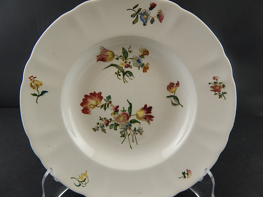 ANTICO 1800 RARISSIMO PIATTO FONDO CERAMICA RICHARD MILANO DECORO DRESDEN A131