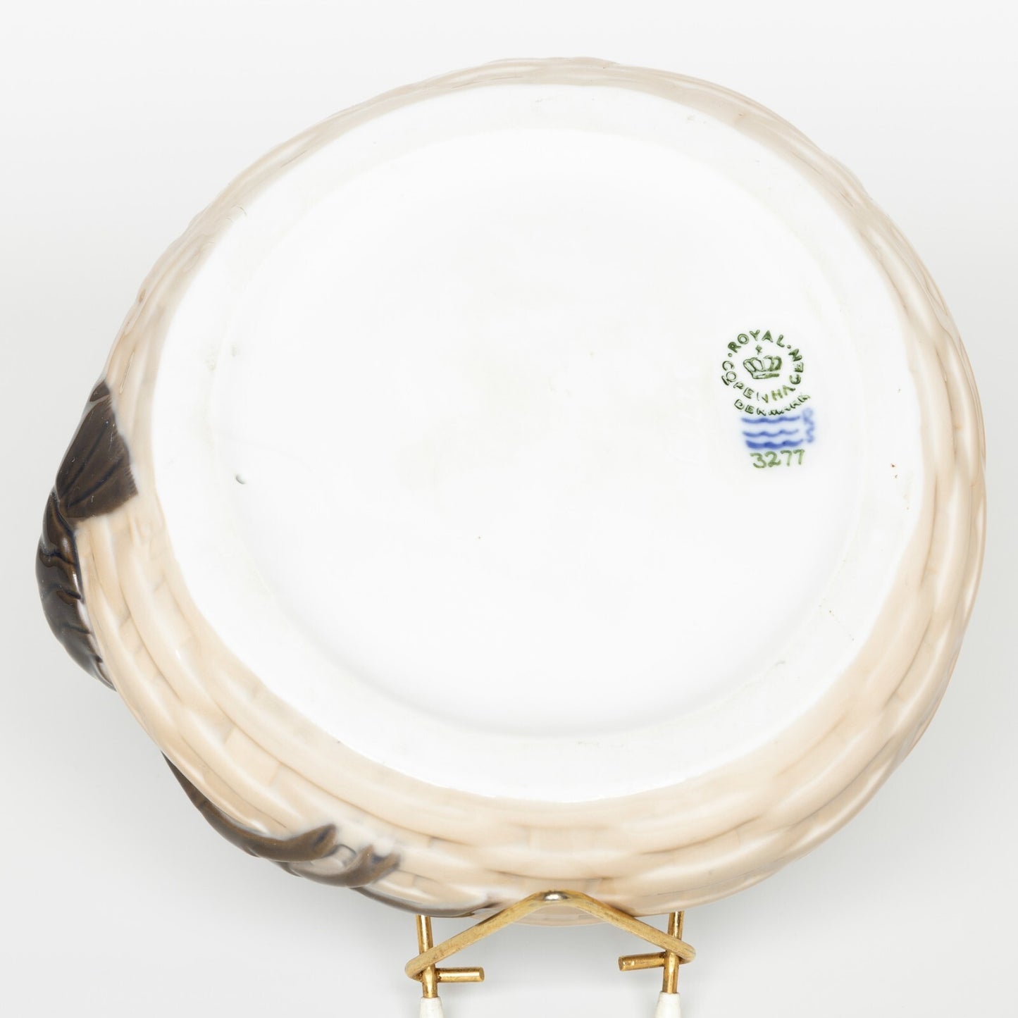 PIATTO PORCELLANA ROYAL COPENHAGEN PER SERVIRE FRUTTI DI MARE CON GAMBERO CM 17