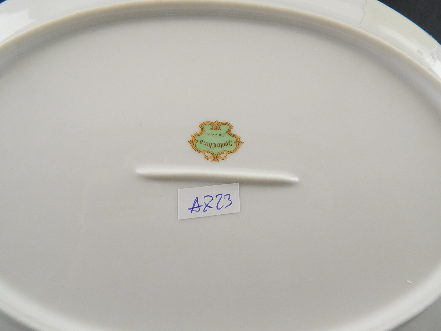 VINTAGE RARO VASSOIO PIATTO OVALE PORCELLANA SVOTO CHINA JAPAN