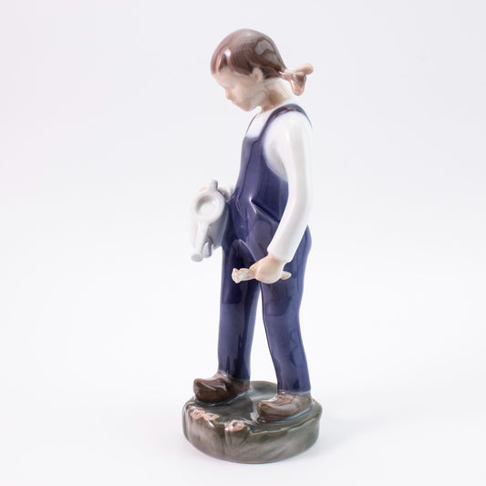 STATUINA PORCELLANA ROYAL COPENHAGEN BING&GRONDAHL "La Piccola Giardiniera"