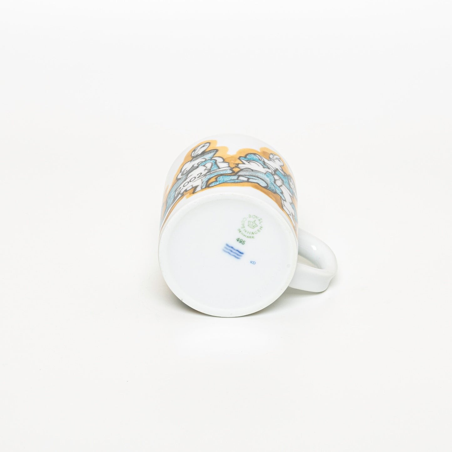 ROYAL COPENHAGEN TAZZA ANNUALE 2002 PICCOLA CERAMICA CM 8 ML 200