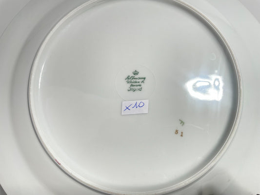 VINTAGE SERVIZIO TAVOLA 11 PIATTI PORCELLANA SELTMANN WEIDEN DISEGNO INGRID