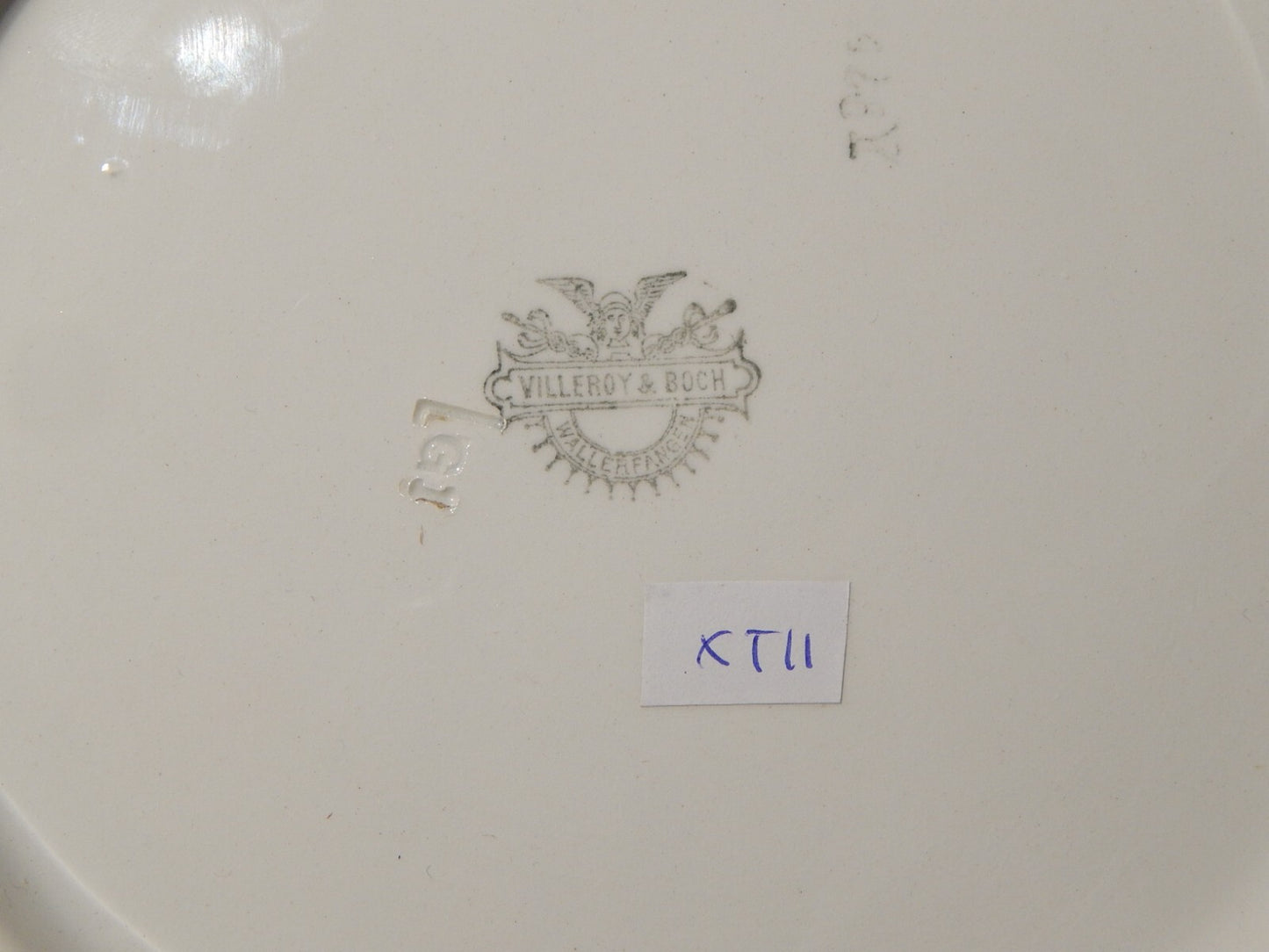 ANTICO RARISSIMO PIATTO PARETE DECORATIVO PORCELLANA VILLEROY&BOCH MARINA