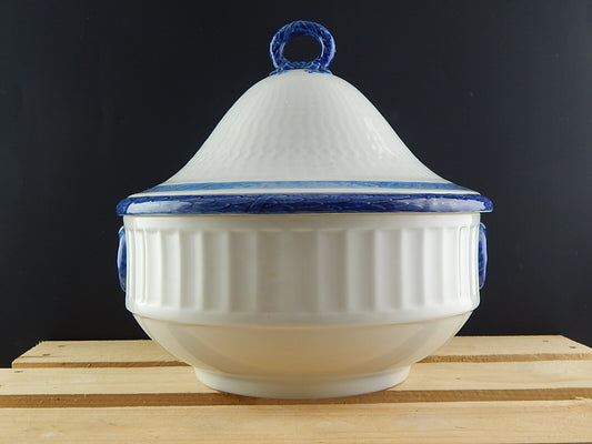 ROYAL COPENHAGEN TUREEN ZUPPIERA CENTROTAVOLA PORCELLANA FAN VENTAGLIO