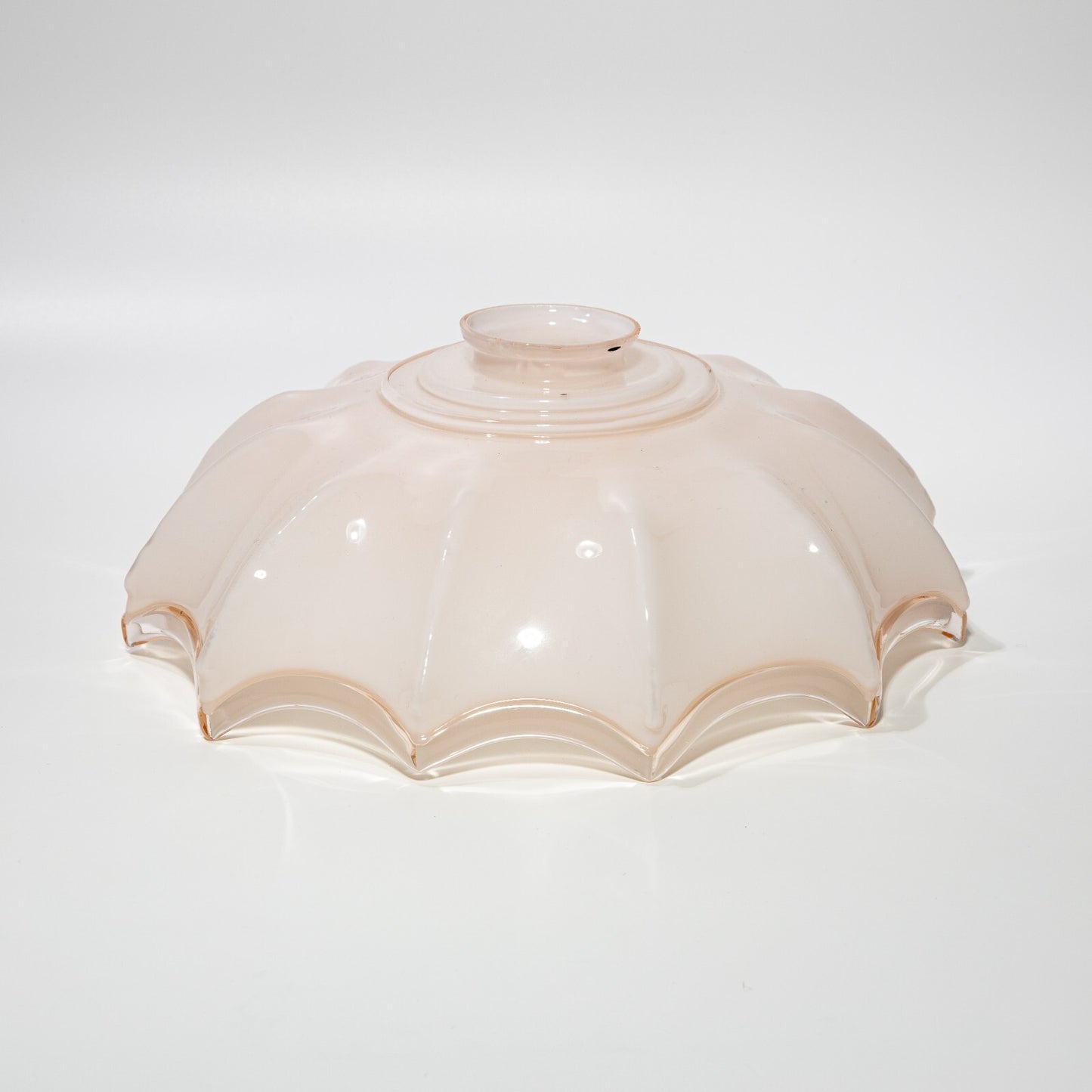 ANTICO EPOCA LIBERTY VETRO OPALINO ROSA PER LAMPADARIO
