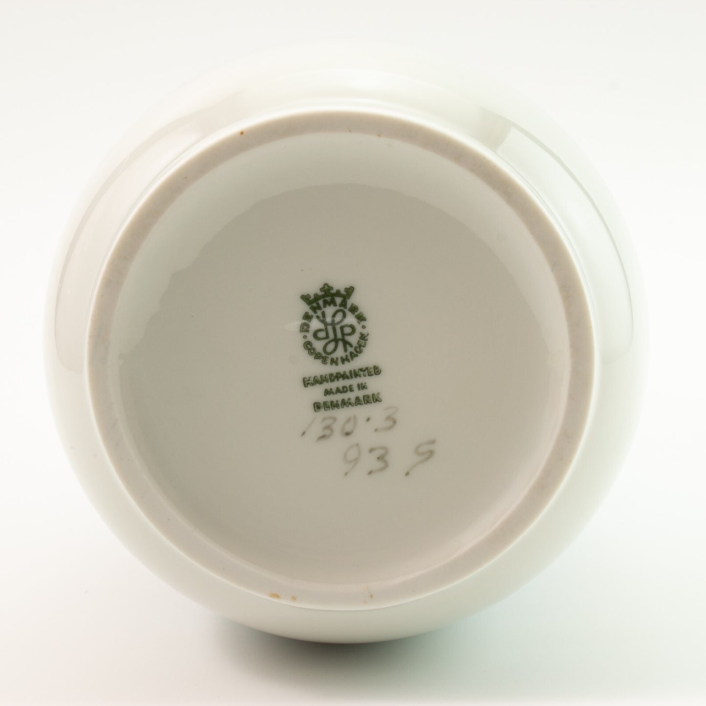 VASO PORCELLANA LYNGBY COPENHAGEN "Mulino di Campagna" VINTAGE HANDPAINTED