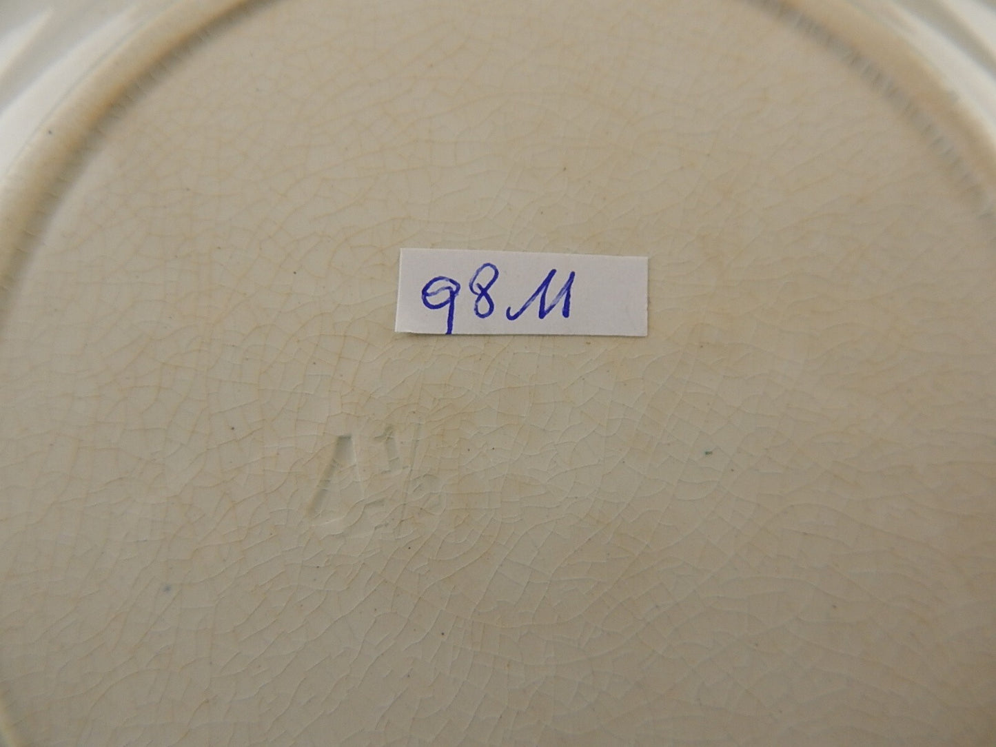 ANTICO PIATTO UMORISTICO CERAMICA FRANCESE SECONDA META' 800 IL CACCIATORE #9811