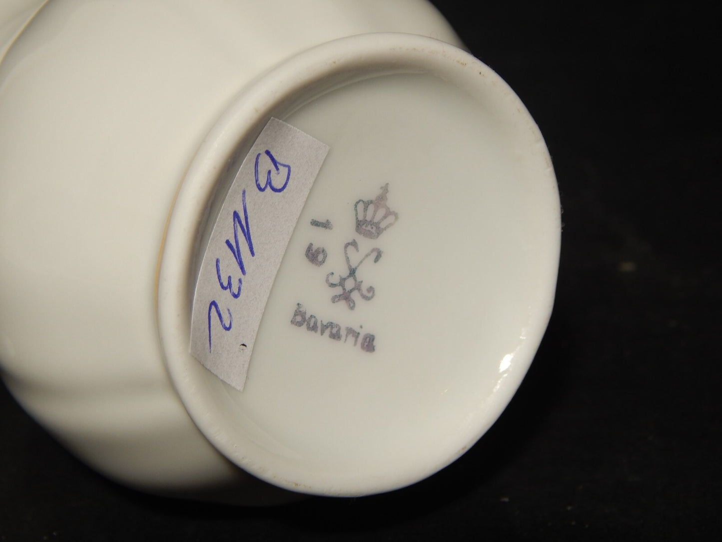 ANTICA LATTIERA BRICCO PORCELLANA BIANCA PROFILO ORO BAVARIA OSCAR SCHALLER