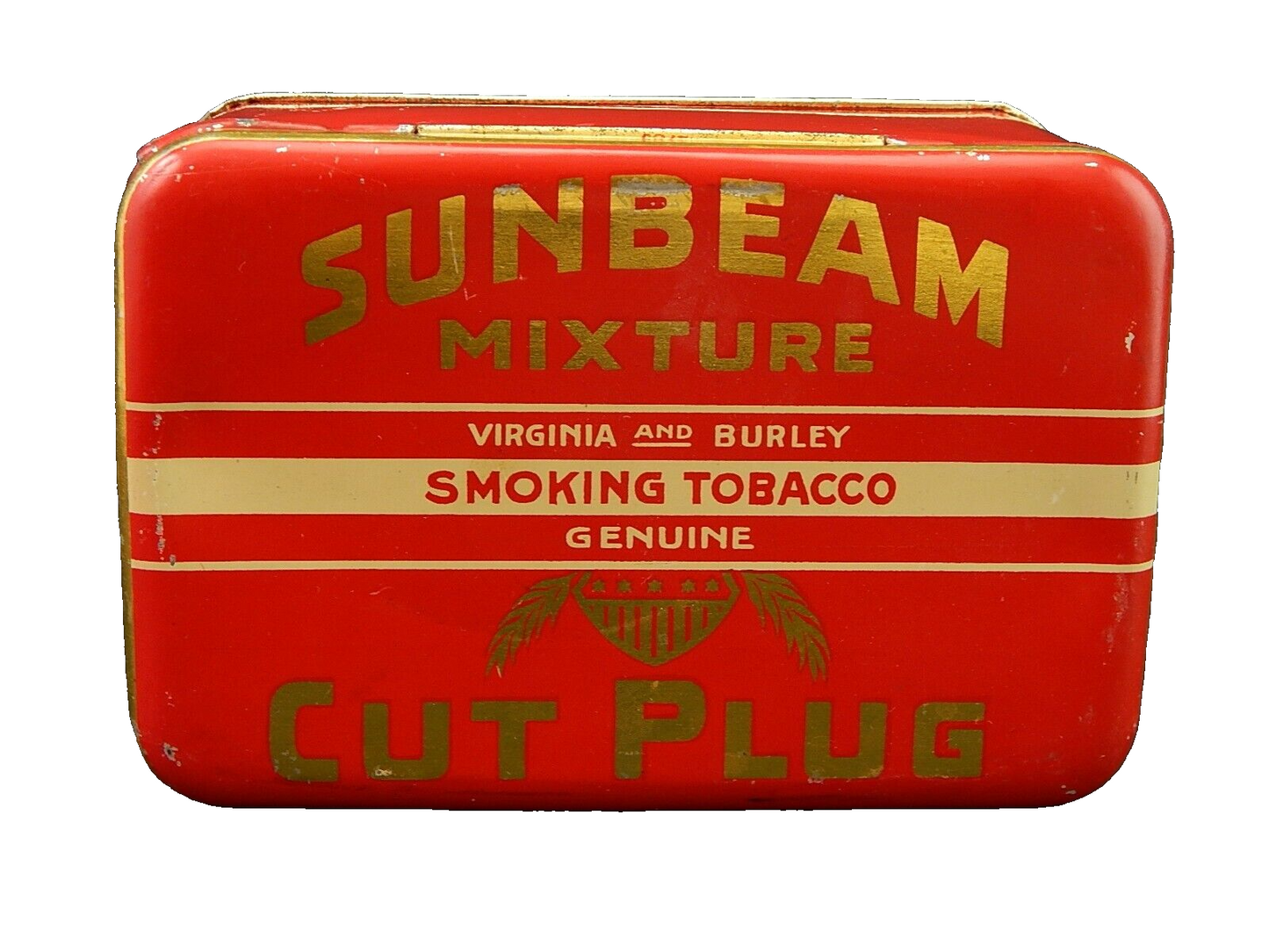 COLLEZIONE ANTICA SCATOLA LATTA SUNBEAM MIXTURE SMOKING TOBACCO VIRGINIA BURLEY