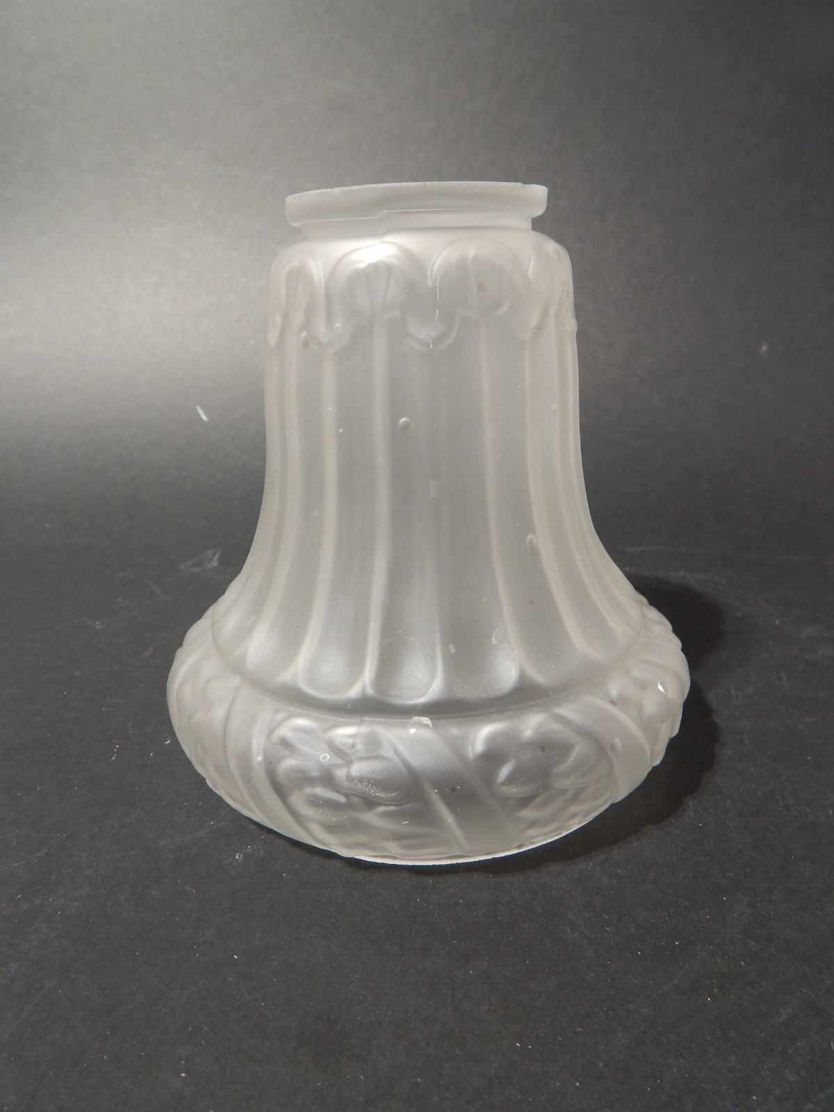 ANTICO LIBERTY TULIP PARALUME IN VETRO SATINATO PER APPLIQUE O LAMPADA
