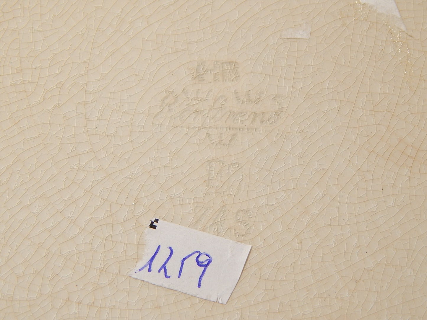 ANTICO RARO PIATTO CERAMICA RORSTRAND DISEGNO ASIATIC PHEASANT VIOLA FINE 1800