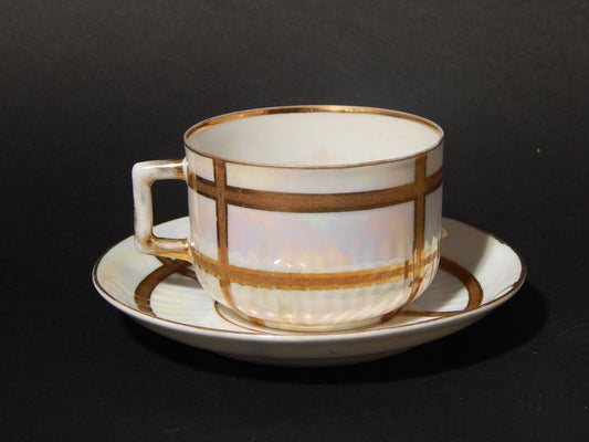 ANTICA RARISSIMA TAZZA DA TE' PORCELLANA CARL TIELSCH ALTWASSER FINE 800