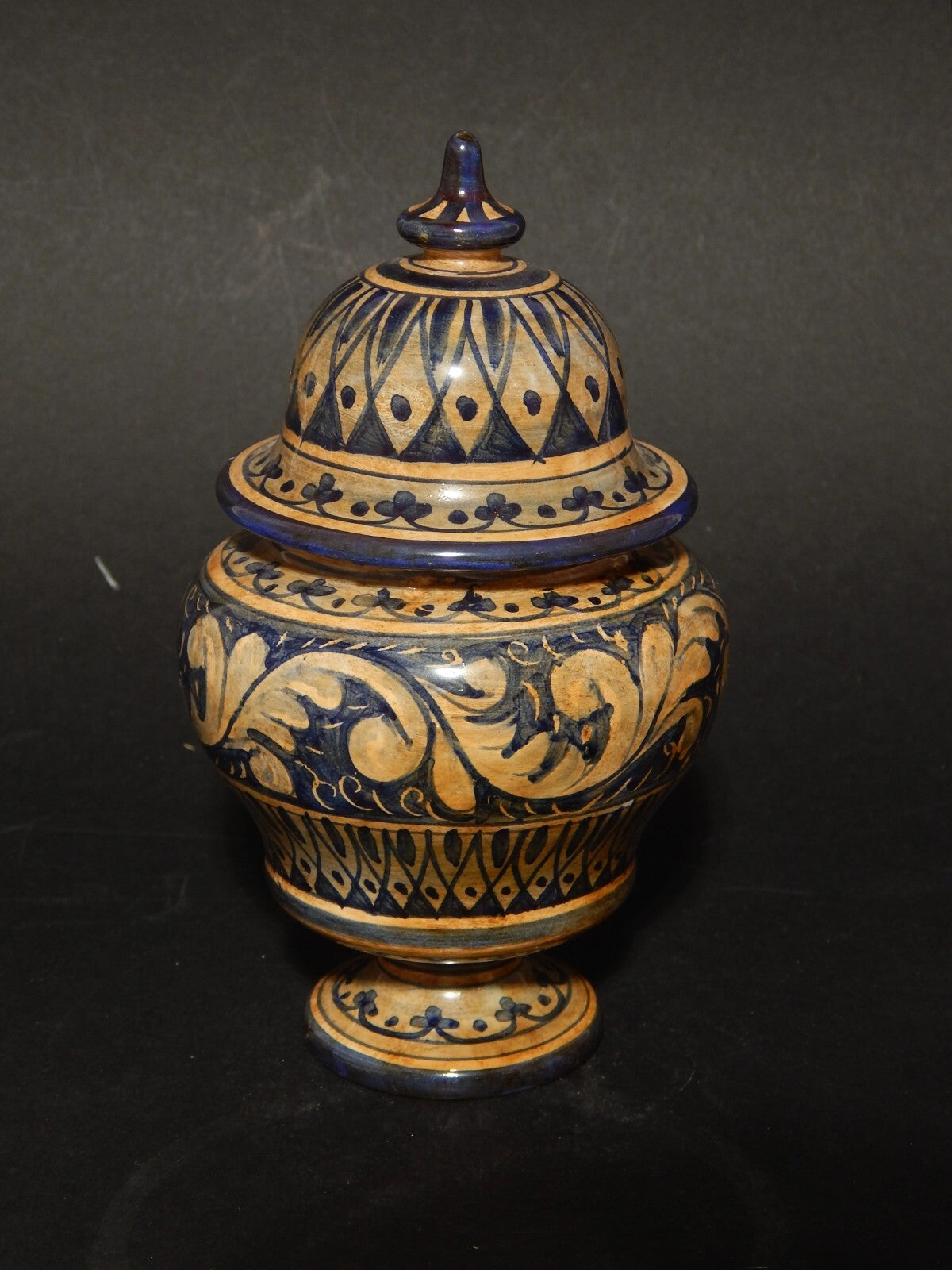 VINTAGE ALBARELLO VASO FARMACIA CERAMICA BOTTEGA BIAGIOLI GUBBIO