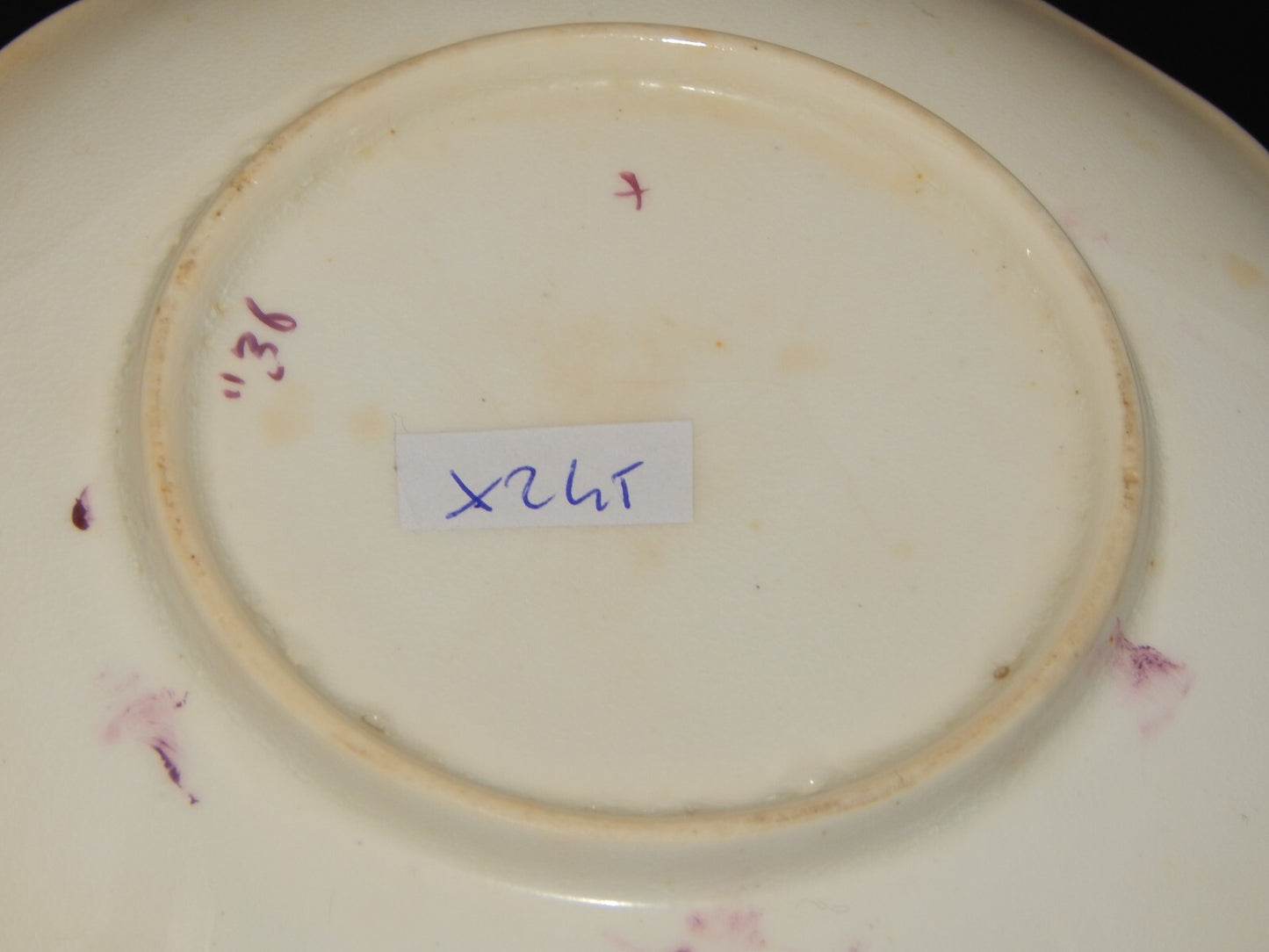 ANTICA GEORGIANA TAZZA TE' PORCELLANA LUSTRO ROSA STAFFORDSHIRE X245