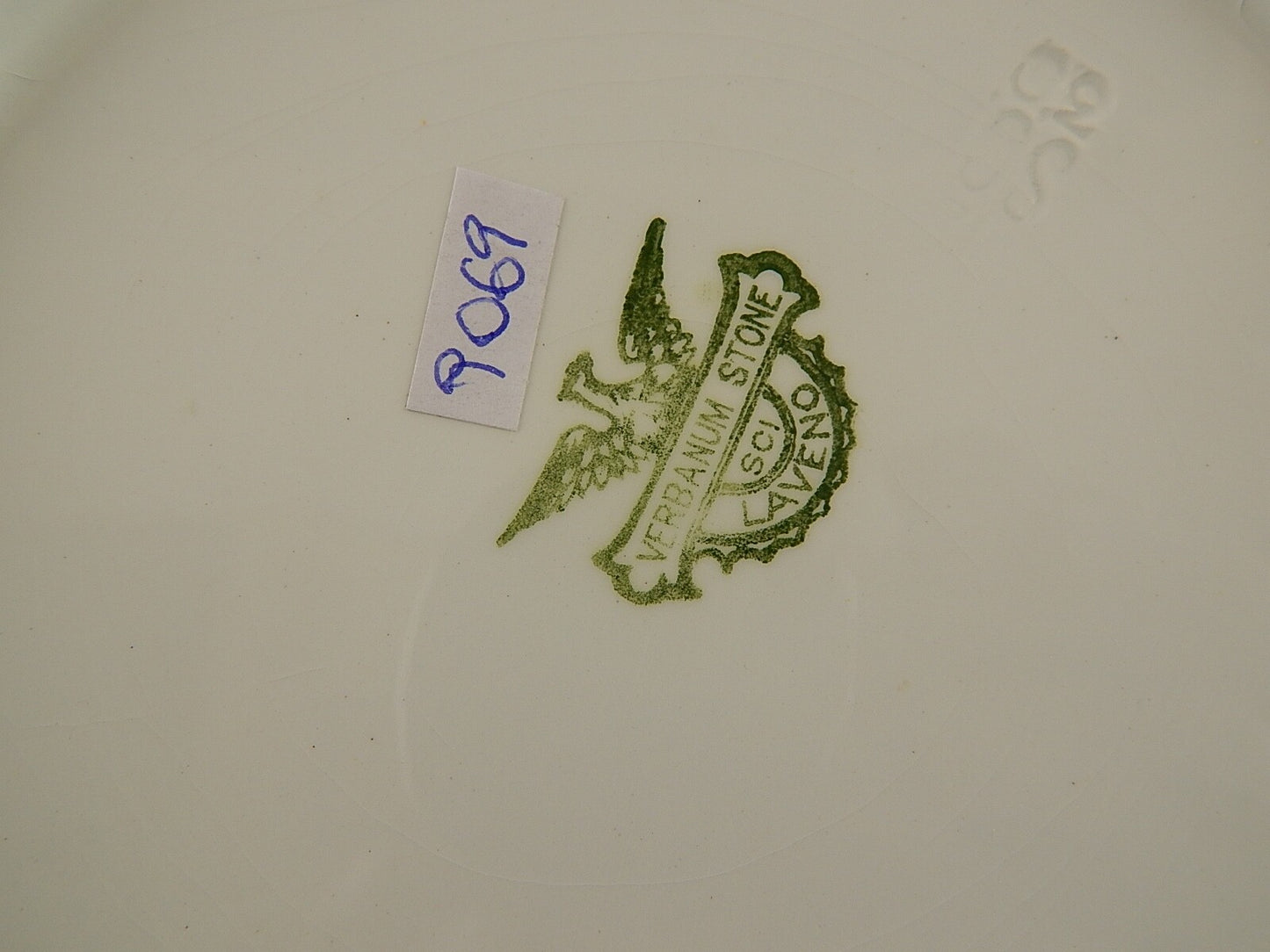 ANTICO LIBERTY SERVIZIO PIATTI DESSERT CERAMICA VERBANUM STONE LAVENO 7 PEZZI