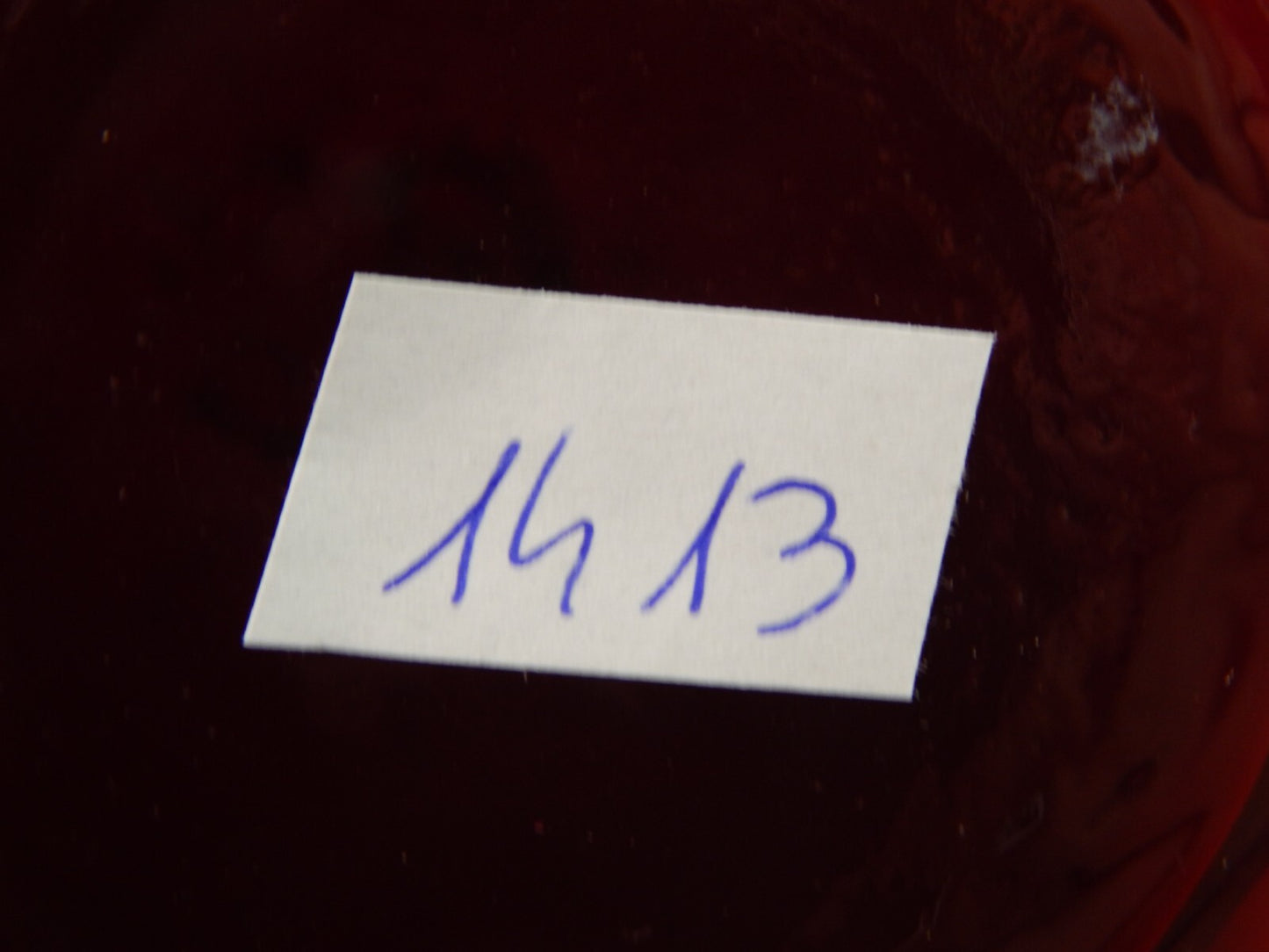 ANTICO BICCHIERE BOCCALE CRISTALLO MOLATO DIPINTO BOEMIA BIEDERMEIER INCAMICIATO