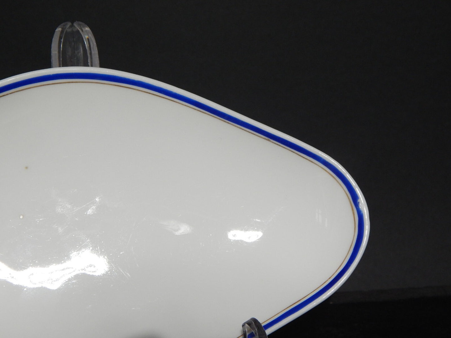 ANTICA RAVIERA VASSOIO IMPERO PORCELLANA GINORI DOCCIA XIX SECOLO