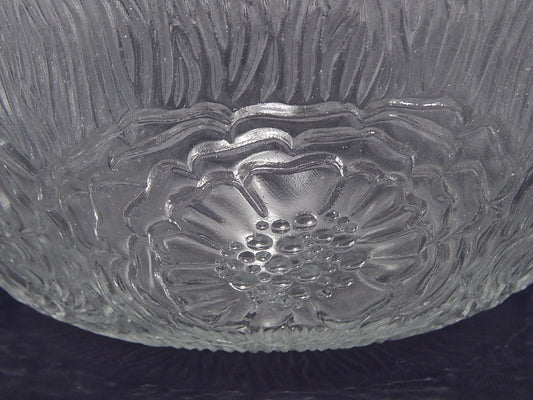 VINTAGE SET DA TAVOLA INSALATIERA O FRUTTIERA + 2 CIOTOLE VETRO STILE KOSTA BODA