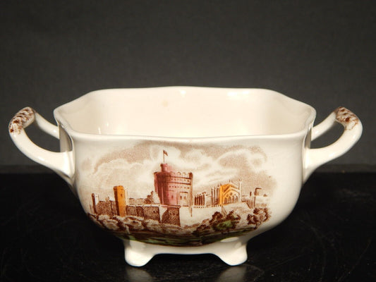 RETRO' ZUCCHERIERA PORCELLANA JOHNSON BROS ROYAL HOMES OF BRITAIN WINDSOR CASTLE