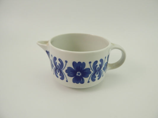 VINTAGE LATTIERA PORCELLANA RICHARD GINORI DESIGN GARIBOLDI COLONNA FIORI BLU