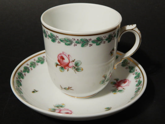 PREZIOSA RICHARD GINORI PITTORIA TAZZA CIOCCOLATA PORCELLANA DECORO FLOREALE