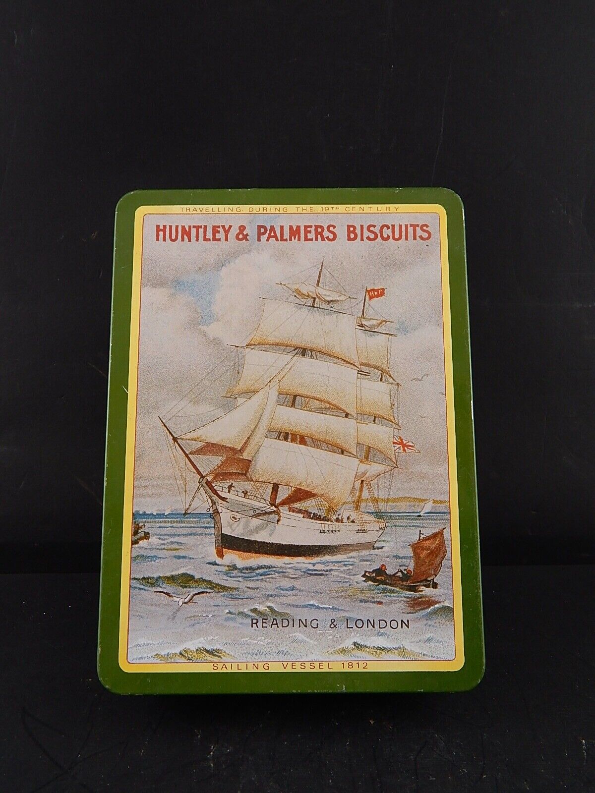 COLLEZIONE VINTAGE SCATOLA LATTA INGLESE BISCOTTI HUNTLEY & PALMERS BISCUITS