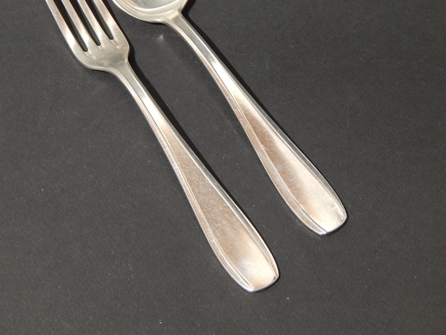 ANTICO ART DECO SET 18 POSATE FRANCESI ARGENTERIA SFAM ALPACCA ARGENTATE