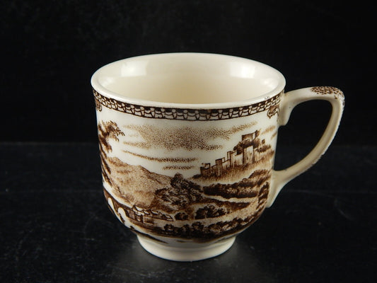 VINTAGE JOHNSON BROS OLD BRITAIN CASTLE TAZZINA CAFFE SEMI-PORCELLANA