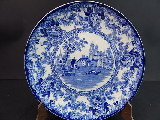 ANTICO PIATTO SEMI PORCELLANA VITTORIANA F WINKLE COLONIAL POTTERY STOKE TOGO