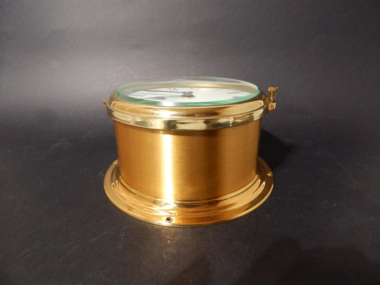 VINTAGE OROLOGIO QUARZO ROYAL MARINER SCHATZ OTTONE E VETRO MADE WEST GERMANY