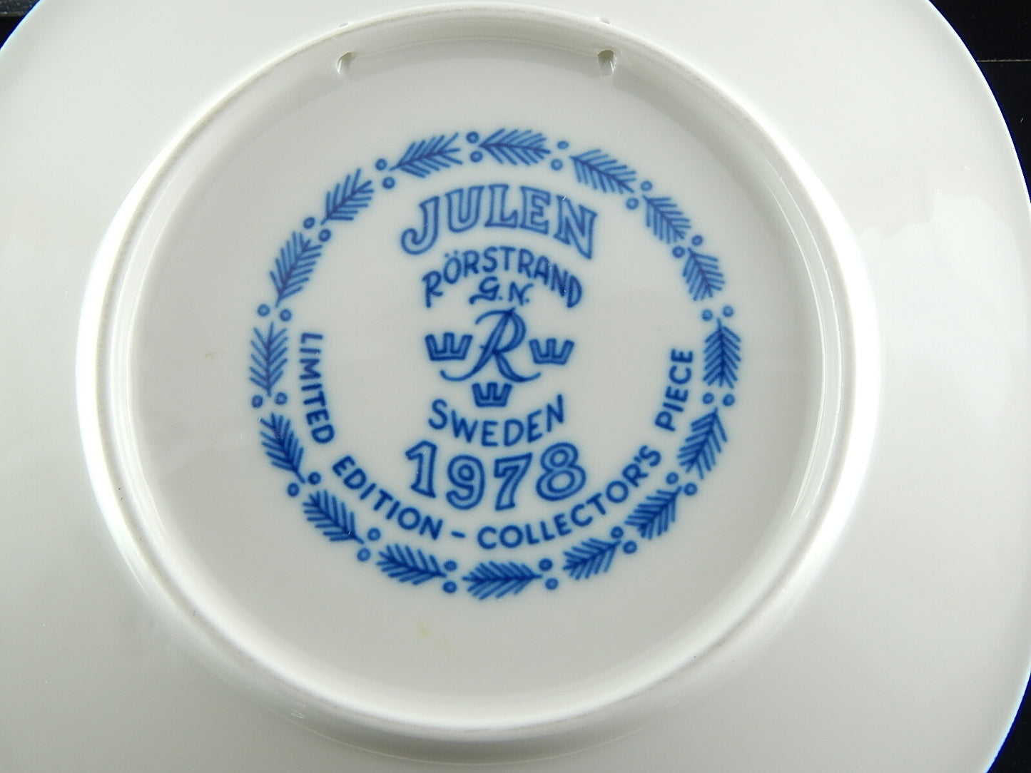 RORSTRAND PIATTO PORCELLANA NATALE 1978 PORCELAIN CHRISTMAS PLATE COLLEZIONE NEW