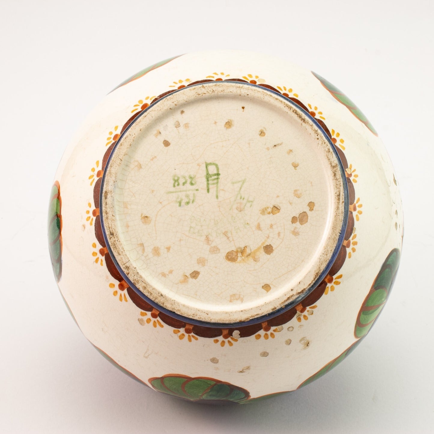 ROYAL COPENHAGEN ALUMINIA ANTICO VASO CERAMICA SOTTOSMALTO 838-431 CM 18X17