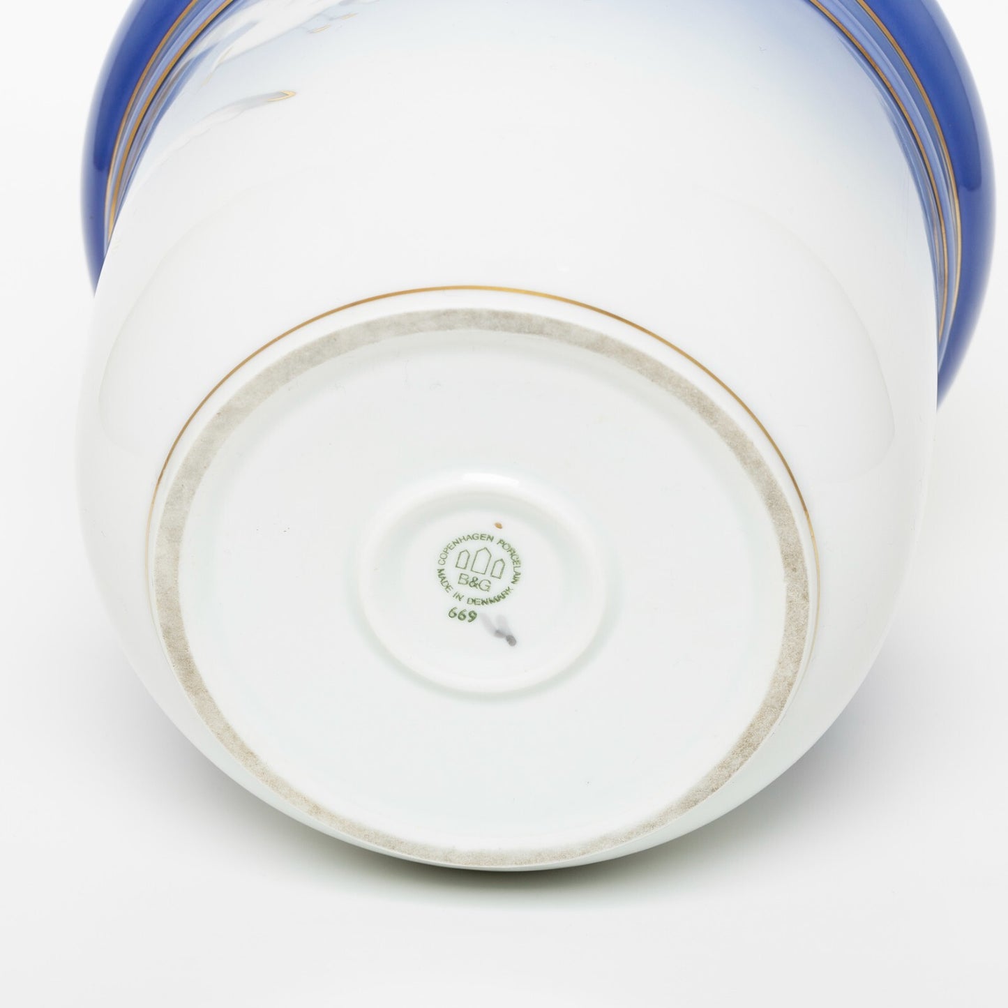 ROYAL COPENHAGEN BING&GRONDAHL PORCELLANA CACHEPOT PORTA VASO GABBIANI CM 15