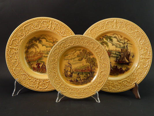 VINTAGE SERVIZIO 12 PIATTI ROYAL STAFFORDSHIRE CERAMICS ENGLAND SAFE HARBOUR
