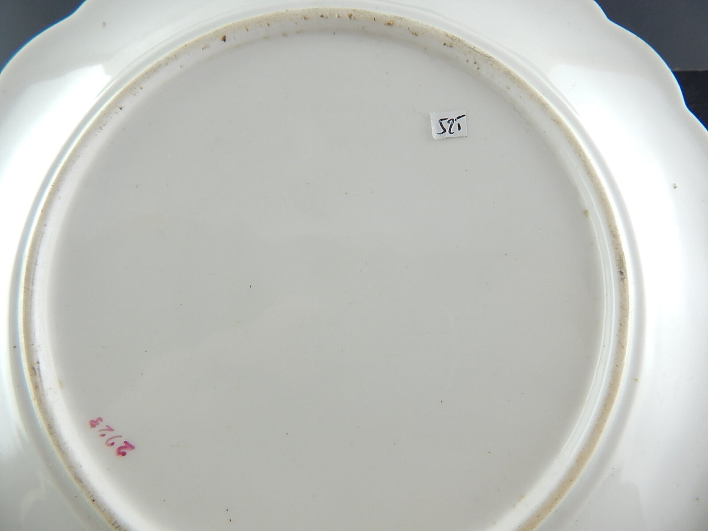 ANTICO PREZIOSO RARO PIATTO PORCELLANA EPOCA LUIGI FILIPPO VECCHIO PARIGI #2923