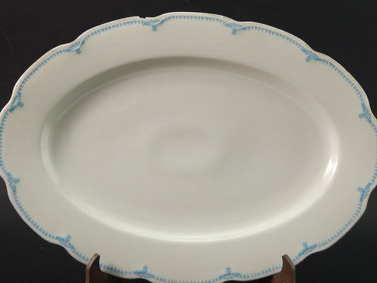 ANTICO 1926 ART DECO PREZIOSO VASSOIO OVALE PORCELLANA KPM ROSENTHAL DIFETTO