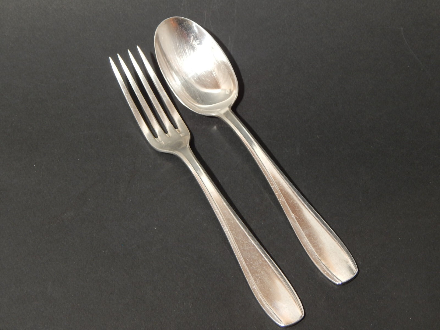 ANTICO ART DECO SET 18 POSATE FRANCESI ARGENTERIA SFAM ALPACCA ARGENTATE