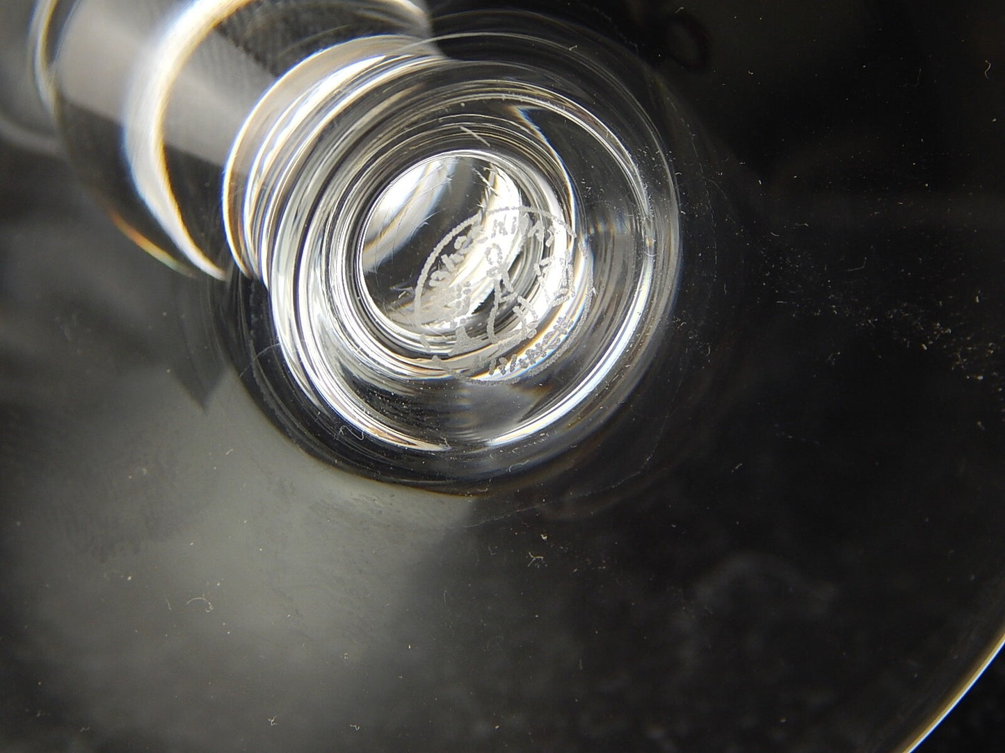 ANTICO CRISTALLERIA MARCHIO BACCARAT CALICE ACQUA CRISTALLO RINASCIMENTO