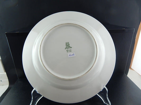 ANTICO RARO PIATTO FONDO PORCELLANA JAEGER&CO BAVARIA 1945 NON TI SCORDAR DI ME